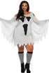 Sexy Halloween Ghost Print Jersey Plus Size Dress