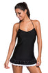 Sexy Halter Swimdress and Black Panty Swimwear