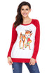 Sexy Jingle Reindeer Red Long Sleeve Christmas Shirt
