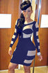 Sexy Long Sleeves Bodycon Print Dress