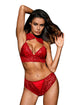 Sexy Love Affair Bralette Set in Red