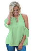 Sexy Mint Lace Detail Oversleeve Tank Top