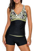 Sexy Olive White Spots 2pcs Tankini Bathing Suit