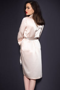 Sexy Pink Classic Gown Robe with Belt