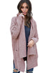 Sexy Pink Comfy Cozy Pocketed Cardigan