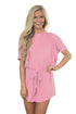 Sexy Pink Dolman Romper