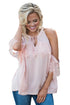Sexy Pink Lace Detail Oversleeve Tank Top