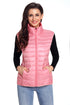 Sexy Pink Quilted Cotton Down Vest