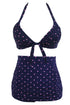 Sexy Polka Dot Print Retro High Waist 2 Pieces Swimsuit