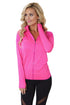Sexy Rosy Atheletic Running Yoga Jacket with Mesh Accent