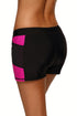 Sexy Rosy Side Mesh Insert Sports Boardshort
