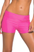 Sexy Rosy Wide Waistband Swimsuit Bottom Shorts