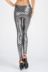 Sexy Silver Metallic Scales Leggings