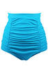Sexy Sky Blue Retro High Waisted Swim Short
