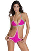 Sexy Stylish Handmade Crochet Neoprene One Piece Swimsuit