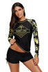 Sexy Surfing the Holiday Long Sleeve Rashguard Top