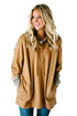 Sexy Waffle Knit Splice Khaki Pocket Hoodie