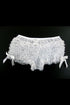 Sexy White Hot Ruffle Short Panty