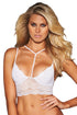 Sexy White Strappy Lace Bralette