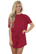 Sexy Wine Dolman Romper