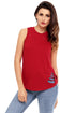 Sexy Wine Laser Cut Detail Tank Top
