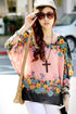 Sexy Womens Bat Sleeve Chiffon Blouse Top