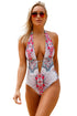 Stylish Printed Maillot One-Piece Swimsuit