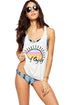 Surf Gypsy Rainbow Sun Tank