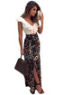 Sweetheart Ruffle Top Mix Match Maxi Dress