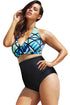 The Diva Beach Glass Plus Size High Waist Bikini