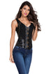 Vintage Brass Chain Detail 12 Steel Bone Corset