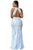 White Lace Nude Illusion Key-Hole Back Maxi Dress
