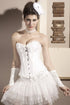 White Overbust Pattern Corset