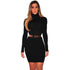Womens Millie High Neck Mini Bodycon Dress #Long Sleeve #High Neck #Mini Bodycon