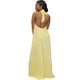 Fashion Halter Neck Backless Floor Length Dress #Yellow #Halter #O Neck #Chiffon SA-BLL51261-1 Sexy Lingerie and Gowns & Long Dresses by Sexy Affordable Clothing