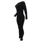 Womens Zipper Bodycon Clubwear Casual Party 2 Ways Wear #Long Sleeves #V-Neck #Zipper SA-BLL55127-1 Women's Clothes and Jumpsuits & Rompers by Sexy Affordable Clothing