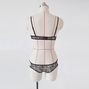 Lady Lust Sexy Black Lace Print Bikini Tanga + Bra Set #Black #Two Piece SA-BLL3058-1 Out Of Stock by Sexy Affordable Clothing