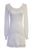 Long Sleeve White Minidress