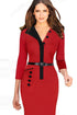 Charming Mermaid With Pockets Patchwork Midi Dress