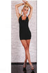 Dress in black with strass stones