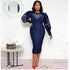 Occassional Print Pencil Dress with Pop Sleeves #Print #Pop Sleeves #Pencil Dress