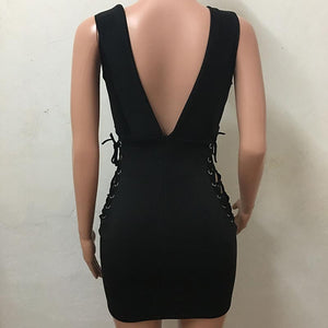 Swing My Way Women'S Lace-Up Dress #Black #Bandage #Lace-Up SA-BLL27854 Fashion Dresses and Mini Dresses by Sexy Affordable Clothing