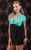 Green and Black V-Neck Party DressSA-BLL2445-2 Sexy Clubwear and Club Dresses by Sexy Affordable Clothing
