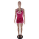 Sports Printed Vest Top and Shorts #Two Piece #Print #Sports SA-BLL282714-2 Sexy Clubwear and Pant Sets by Sexy Affordable Clothing