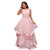 Malissa Peach Pink Ruffled Skirt Maxi Dress #Maxi Dress #Pink #Evening Dress SA-BLL5047-1 Fashion Dresses and Evening Dress by Sexy Affordable Clothing