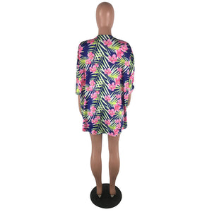 Dorian Printed Long Sleeve Two-pieces Shorts Set #Long Sleeve #Two Piece #Printed SA-BLL282704 Sexy Clubwear and Pant Sets by Sexy Affordable Clothing