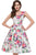 Vintage Flower Skater DressSA-BLL36115-2 Fashion Dresses and Skater & Vintage Dresses by Sexy Affordable Clothing