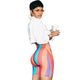 Rainbow Print Straps Bodysuit #Print #Straps #Rainbow SA-BLL8066 Women's Clothes and Bodysuits by Sexy Affordable Clothing