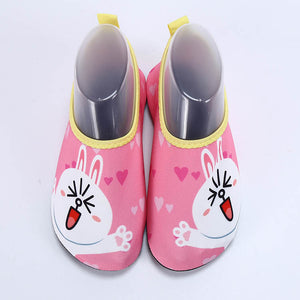 Rabbit Printed Lovely Kids Beach Shoes #Pink #Beach Shoes SA-BLTY0809 Sexy Swimwear and Swim Shoes by Sexy Affordable Clothing