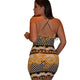 Printed V-neck Strap Mini Dress  SA-BLL27924 Fashion Dresses and Mini Dresses by Sexy Affordable Clothing
